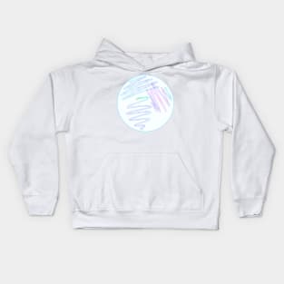 Copy of Bacterial Culture streaks on glass Petri Dish in Microbiology Lab Kids Hoodie